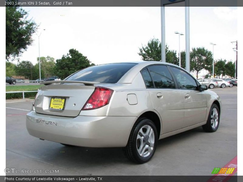 Gold / Tan 2003 Saturn ION 3 Sedan