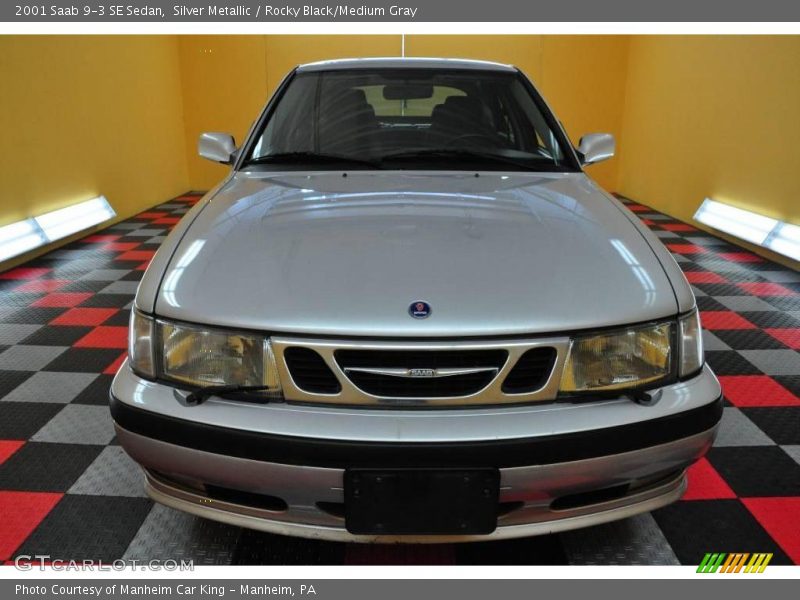 Silver Metallic / Rocky Black/Medium Gray 2001 Saab 9-3 SE Sedan