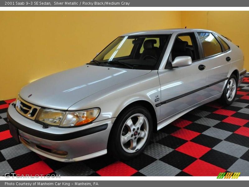 Silver Metallic / Rocky Black/Medium Gray 2001 Saab 9-3 SE Sedan