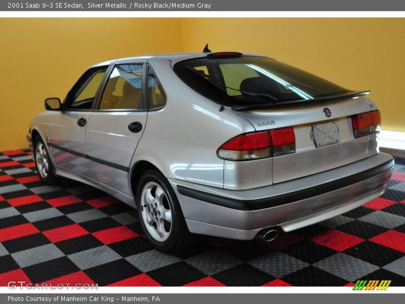 Silver Metallic / Rocky Black/Medium Gray 2001 Saab 9-3 SE Sedan