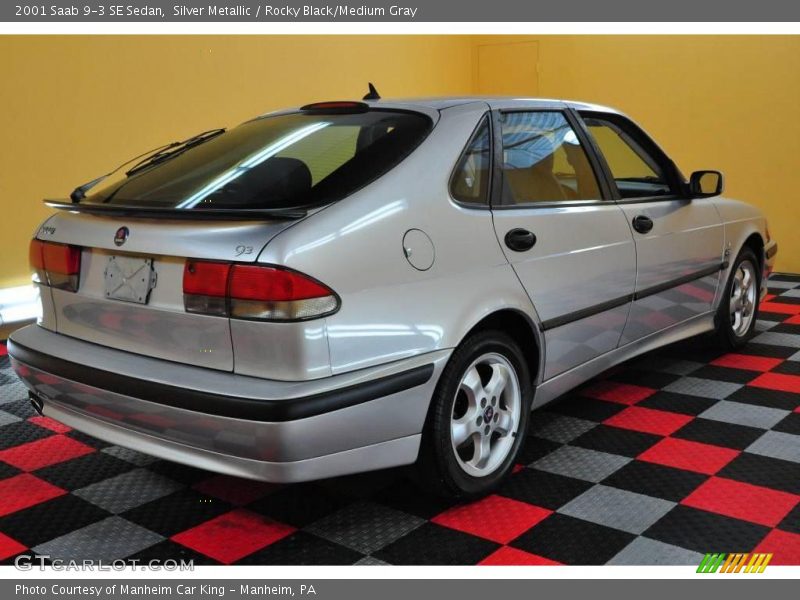 Silver Metallic / Rocky Black/Medium Gray 2001 Saab 9-3 SE Sedan