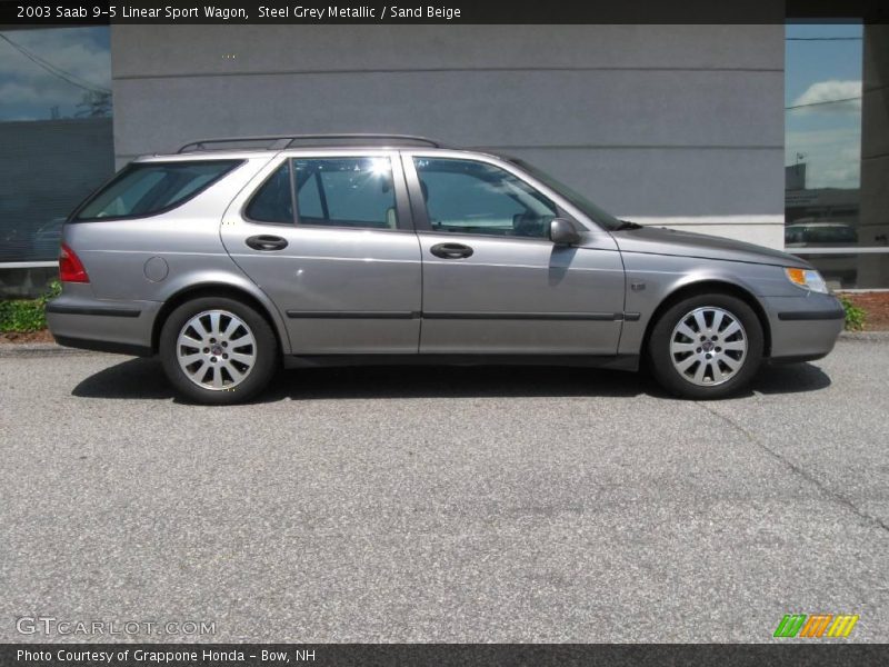 Steel Grey Metallic / Sand Beige 2003 Saab 9-5 Linear Sport Wagon