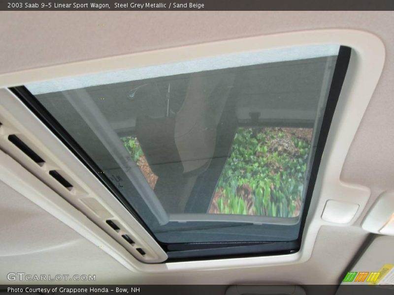 Steel Grey Metallic / Sand Beige 2003 Saab 9-5 Linear Sport Wagon