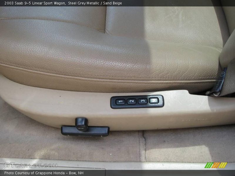 Steel Grey Metallic / Sand Beige 2003 Saab 9-5 Linear Sport Wagon