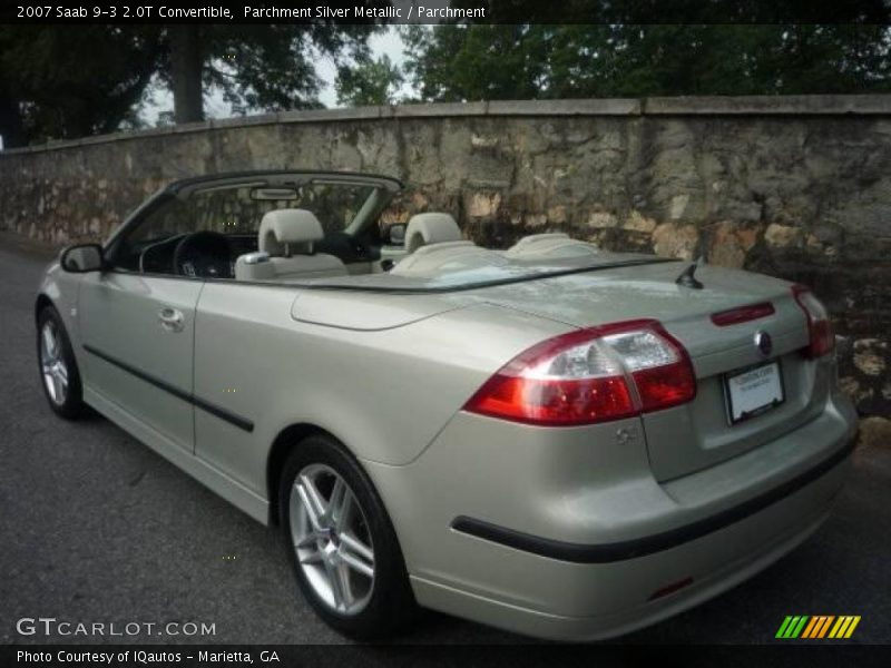 Parchment Silver Metallic / Parchment 2007 Saab 9-3 2.0T Convertible
