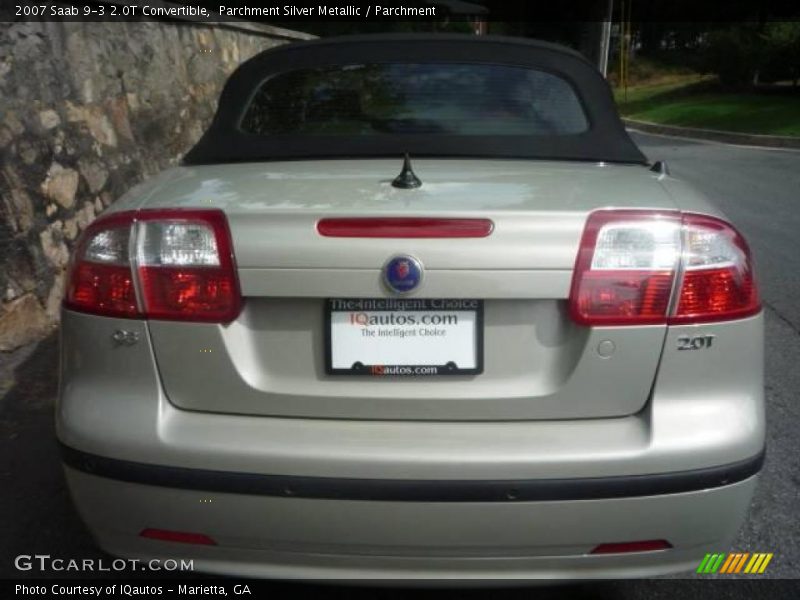 Parchment Silver Metallic / Parchment 2007 Saab 9-3 2.0T Convertible