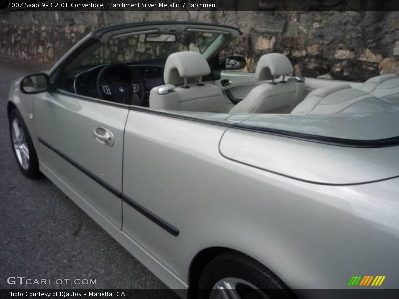 Parchment Silver Metallic / Parchment 2007 Saab 9-3 2.0T Convertible