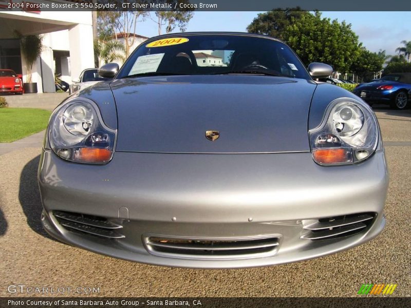 GT Silver Metallic / Cocoa Brown 2004 Porsche Boxster S 550 Spyder