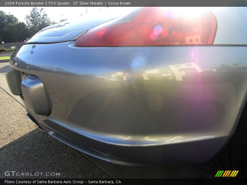 GT Silver Metallic / Cocoa Brown 2004 Porsche Boxster S 550 Spyder