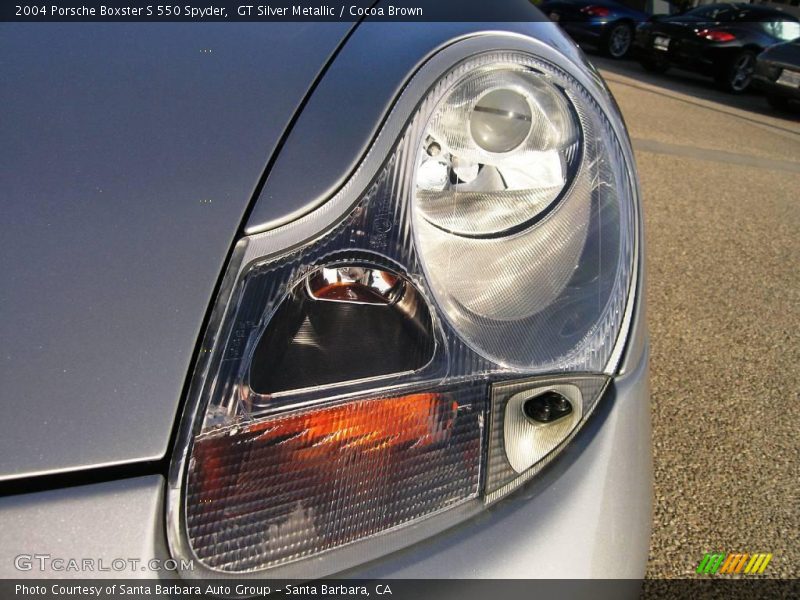 GT Silver Metallic / Cocoa Brown 2004 Porsche Boxster S 550 Spyder