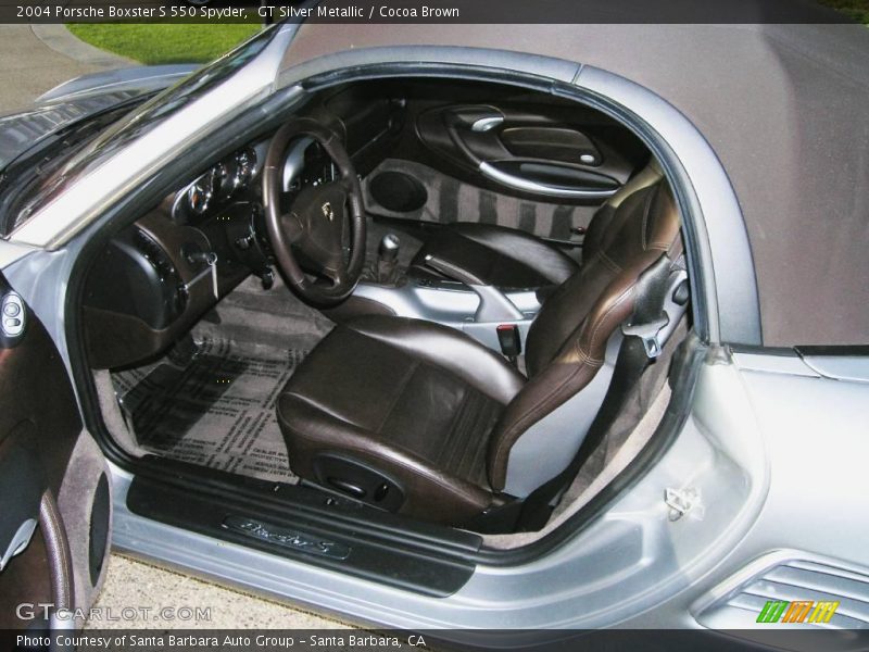  2004 Boxster S 550 Spyder Cocoa Brown Interior