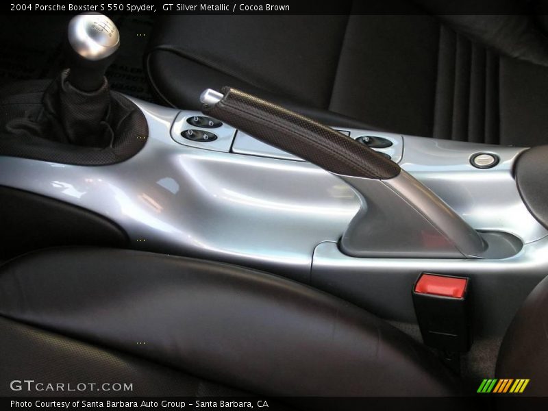 GT Silver Metallic / Cocoa Brown 2004 Porsche Boxster S 550 Spyder