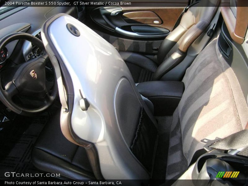  2004 Boxster S 550 Spyder Cocoa Brown Interior