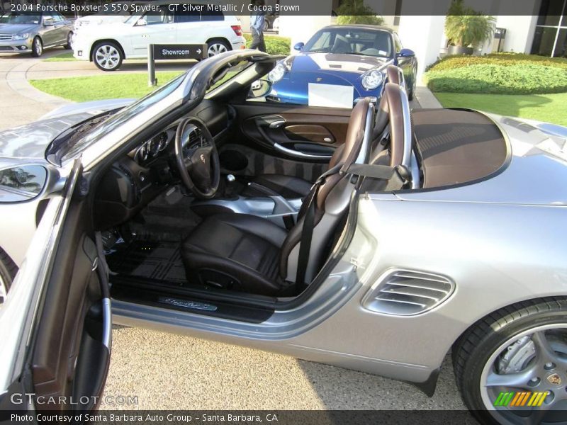 GT Silver Metallic / Cocoa Brown 2004 Porsche Boxster S 550 Spyder