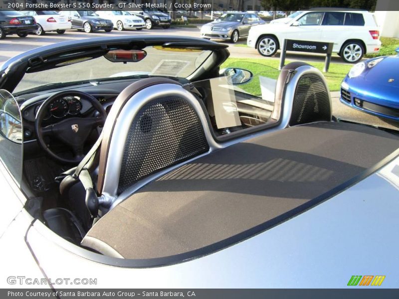 GT Silver Metallic / Cocoa Brown 2004 Porsche Boxster S 550 Spyder