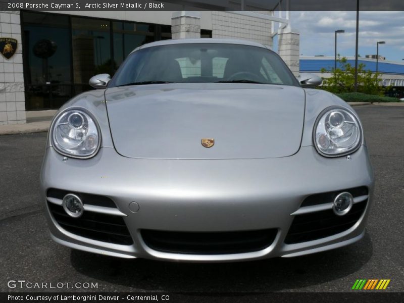 Arctic Silver Metallic / Black 2008 Porsche Cayman S