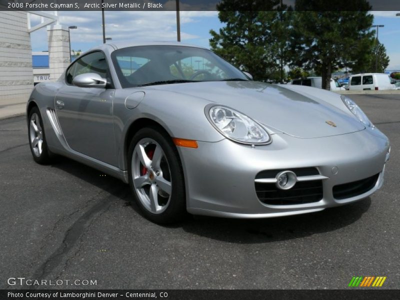 Arctic Silver Metallic / Black 2008 Porsche Cayman S