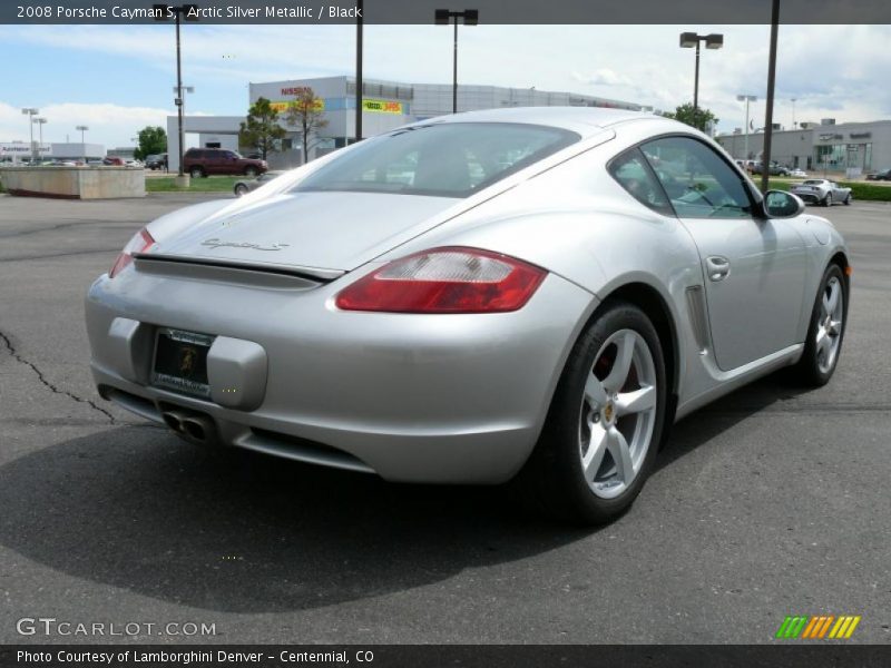 Arctic Silver Metallic / Black 2008 Porsche Cayman S