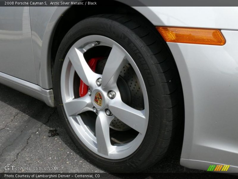 Arctic Silver Metallic / Black 2008 Porsche Cayman S