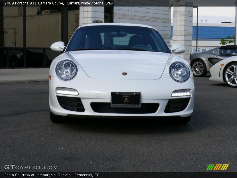 Carrara White / Stone Grey 2009 Porsche 911 Carrera Coupe