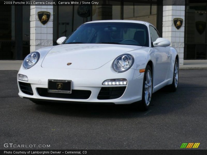 Carrara White / Stone Grey 2009 Porsche 911 Carrera Coupe