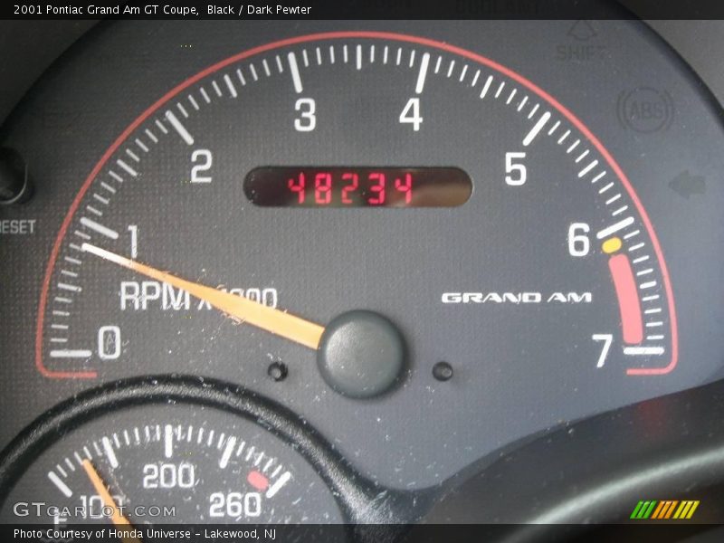Black / Dark Pewter 2001 Pontiac Grand Am GT Coupe