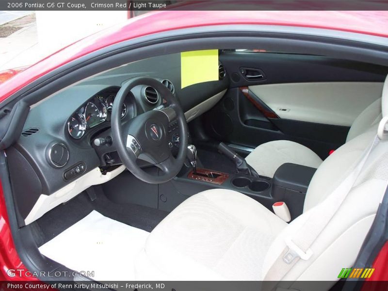 Crimson Red / Light Taupe 2006 Pontiac G6 GT Coupe