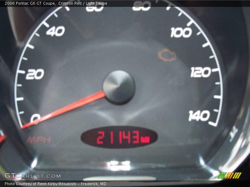 Crimson Red / Light Taupe 2006 Pontiac G6 GT Coupe