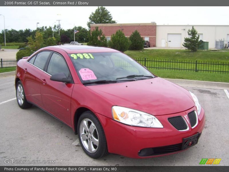 Crimson Red / Ebony 2006 Pontiac G6 GT Sedan