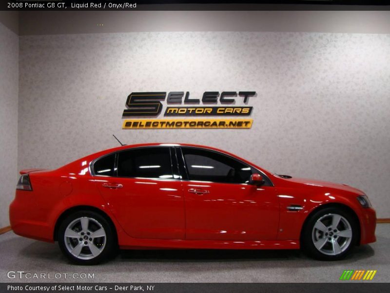 Liquid Red / Onyx/Red 2008 Pontiac G8 GT