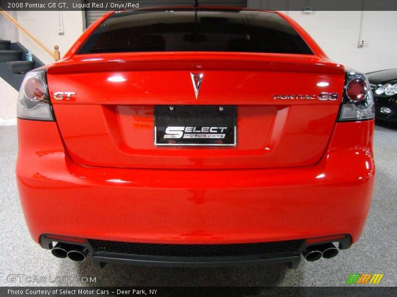 Liquid Red / Onyx/Red 2008 Pontiac G8 GT
