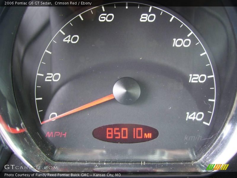 Crimson Red / Ebony 2006 Pontiac G6 GT Sedan