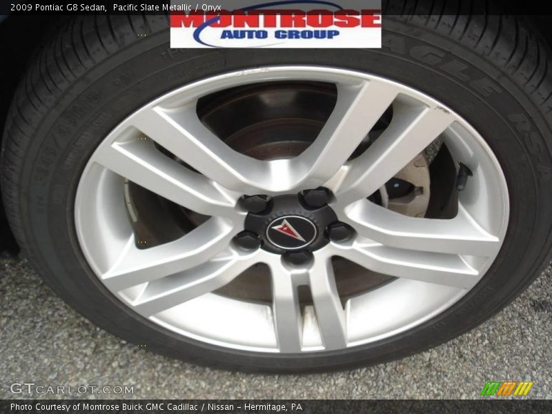 Pacific Slate Metallic / Onyx 2009 Pontiac G8 Sedan
