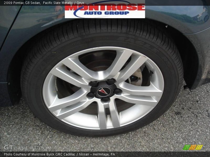Pacific Slate Metallic / Onyx 2009 Pontiac G8 Sedan