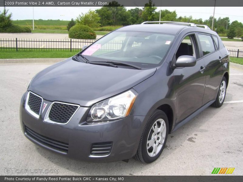 Carbon Gray Metallic / Ebony 2009 Pontiac Vibe 2.4 AWD