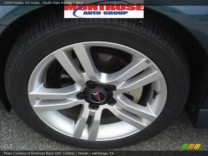 Pacific Slate Metallic / Onyx 2009 Pontiac G8 Sedan