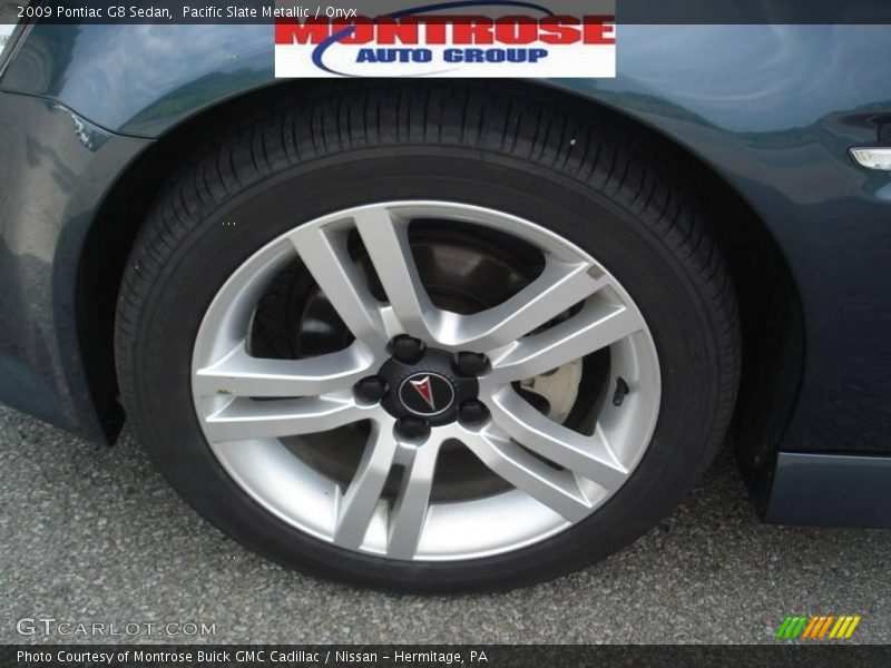 Pacific Slate Metallic / Onyx 2009 Pontiac G8 Sedan
