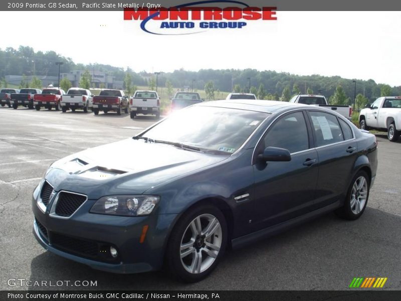 Pacific Slate Metallic / Onyx 2009 Pontiac G8 Sedan