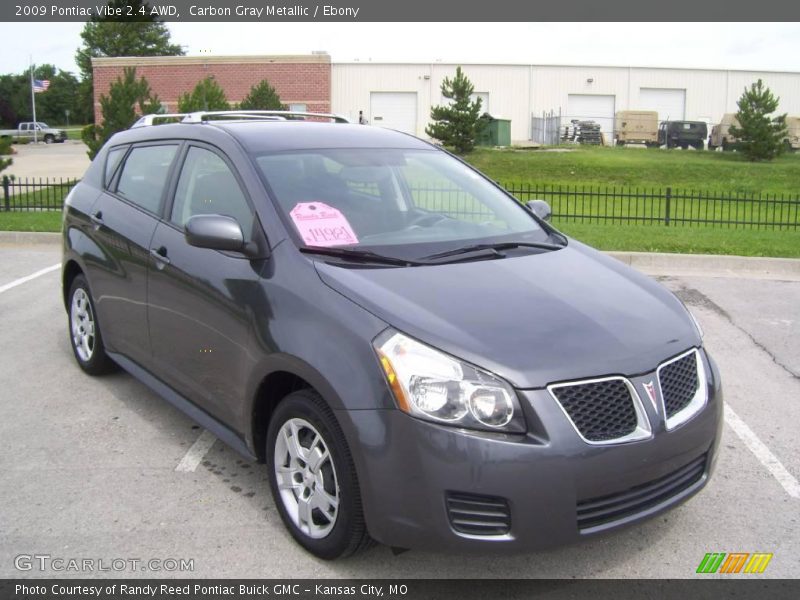 Carbon Gray Metallic / Ebony 2009 Pontiac Vibe 2.4 AWD