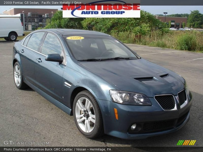 Pacific Slate Metallic / Onyx 2009 Pontiac G8 Sedan