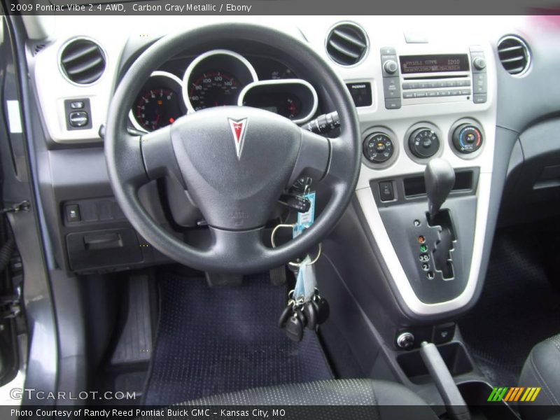 Carbon Gray Metallic / Ebony 2009 Pontiac Vibe 2.4 AWD