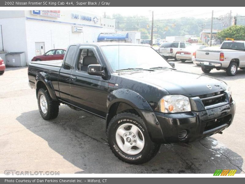 Super Black / Gray 2002 Nissan Frontier SC King Cab 4x4