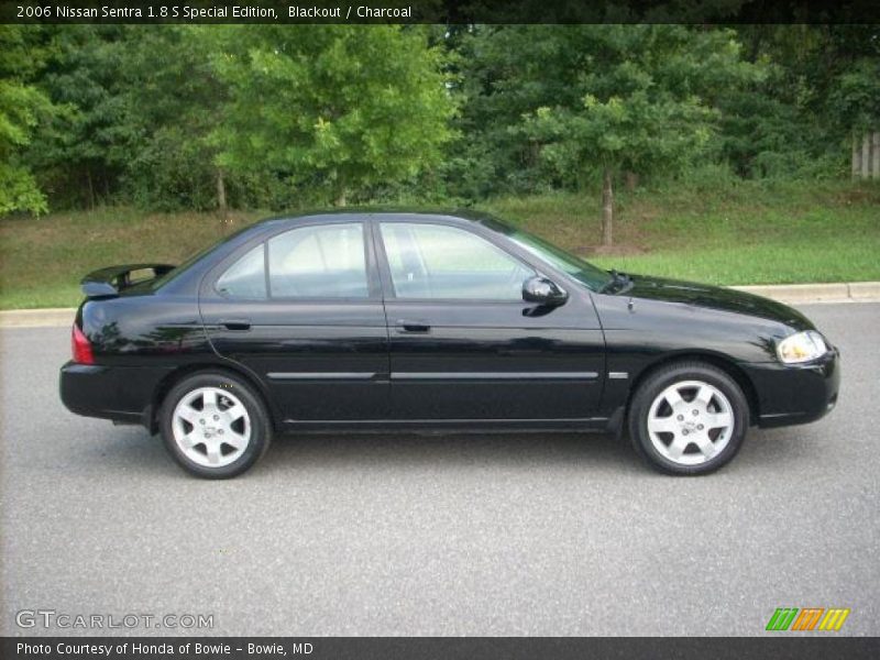 Blackout / Charcoal 2006 Nissan Sentra 1.8 S Special Edition