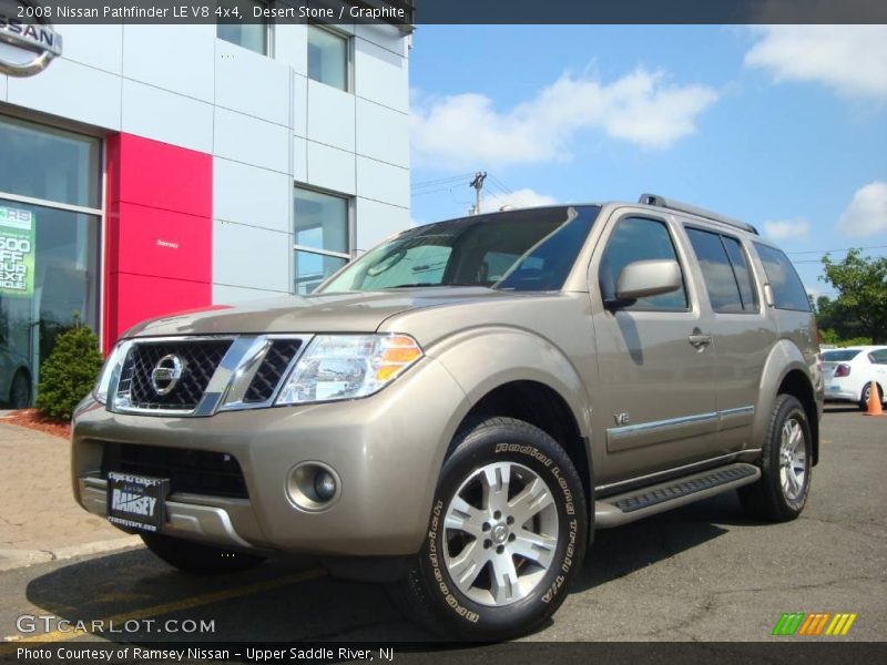 Desert Stone / Graphite 2008 Nissan Pathfinder LE V8 4x4