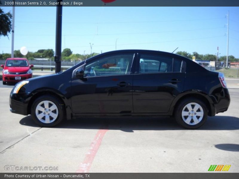 Super Black / Beige 2008 Nissan Sentra 2.0