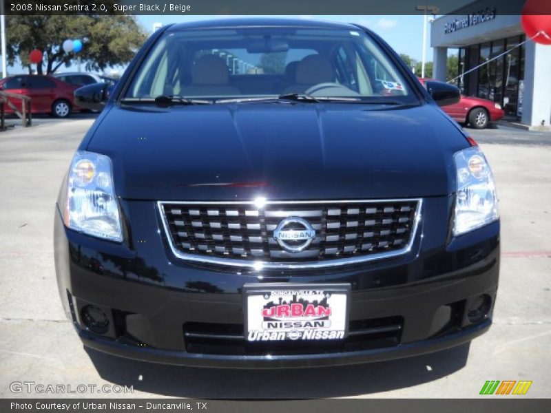 Super Black / Beige 2008 Nissan Sentra 2.0