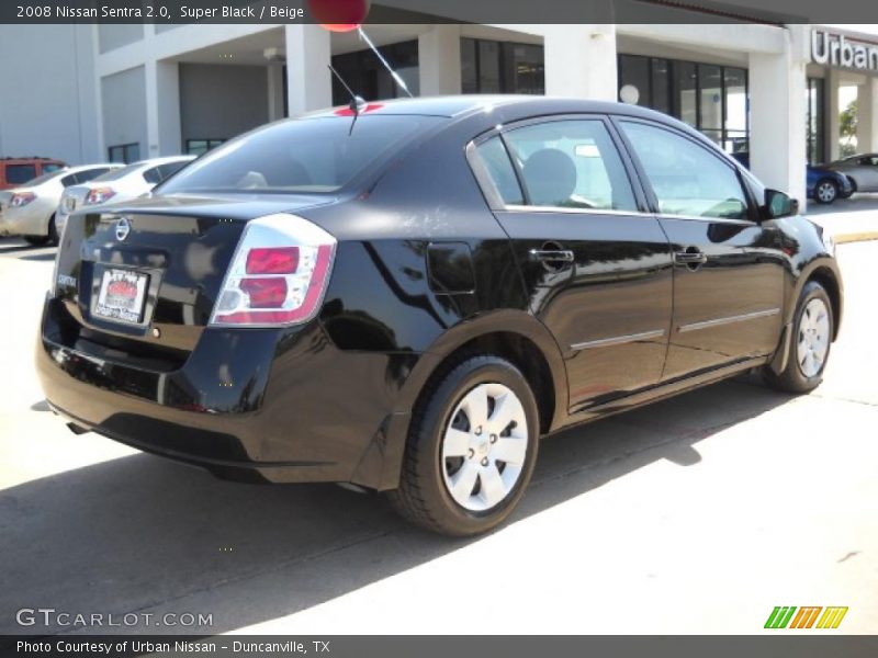 Super Black / Beige 2008 Nissan Sentra 2.0