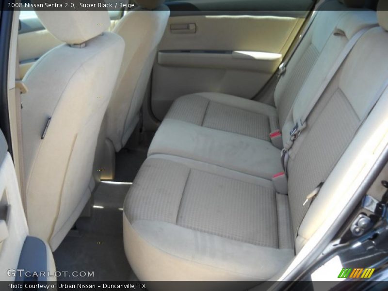 Super Black / Beige 2008 Nissan Sentra 2.0
