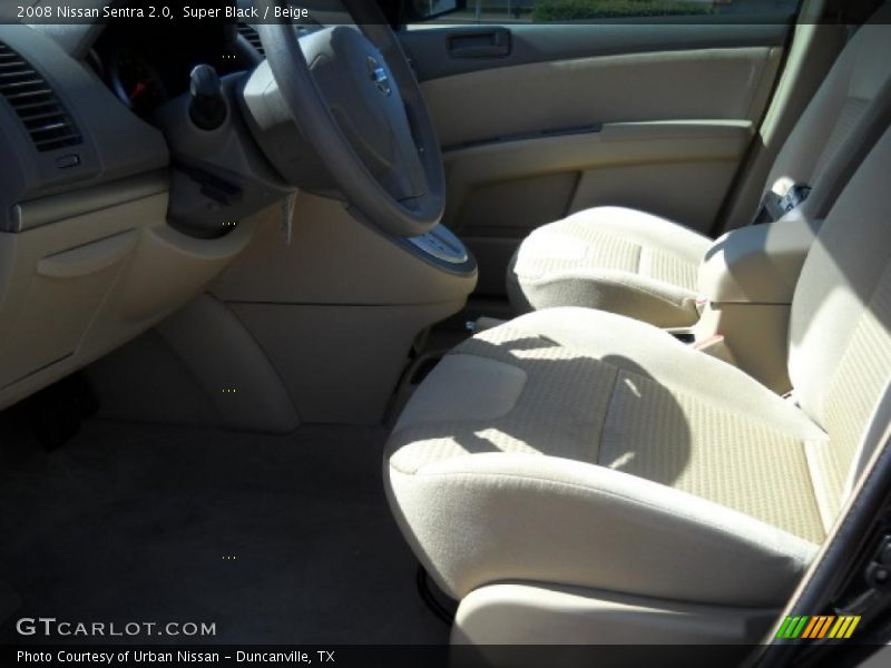 Super Black / Beige 2008 Nissan Sentra 2.0
