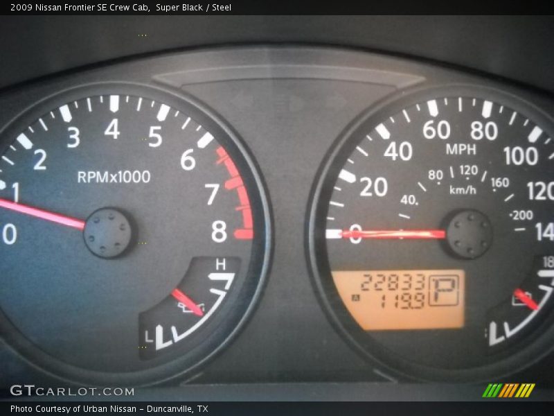 Super Black / Steel 2009 Nissan Frontier SE Crew Cab